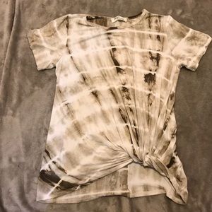 Million Bullpup Watercolor Twist Front Tee